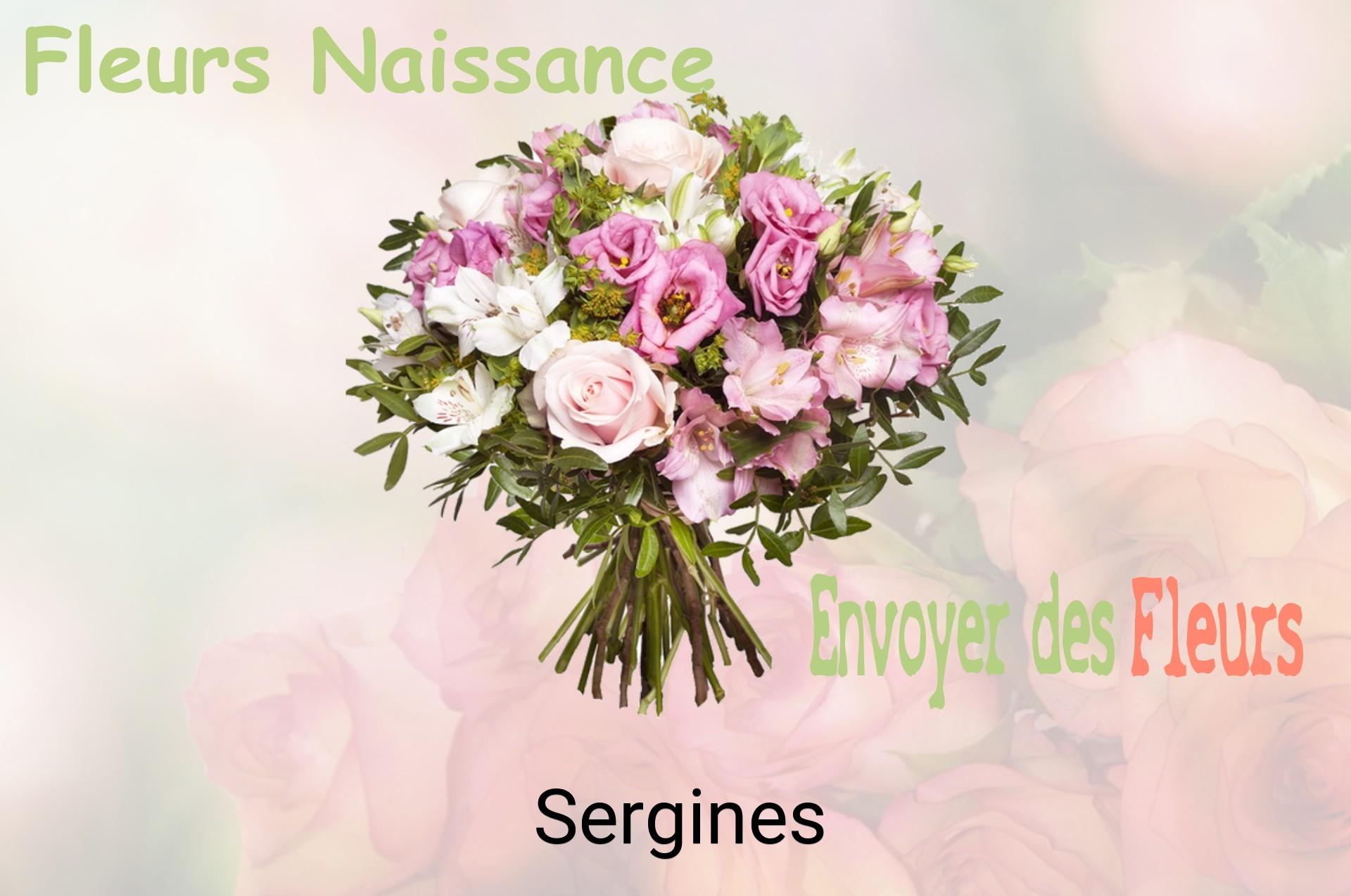 Bouquet de fleurs de naissance livré à Sergines